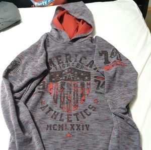American fighter pull over hoodie